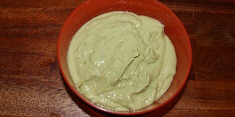 Guacamole med creme fraiche