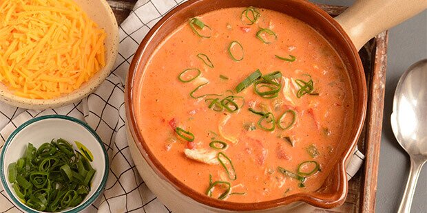 handicappet Hurtig forhold Mexicansk suppe med kylling og grøntsager